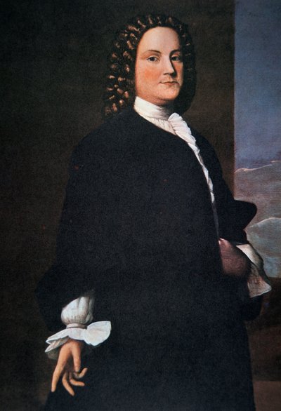 Benjamin Franklin dans la quarantaine (lithographie en couleur) - Robert Feke