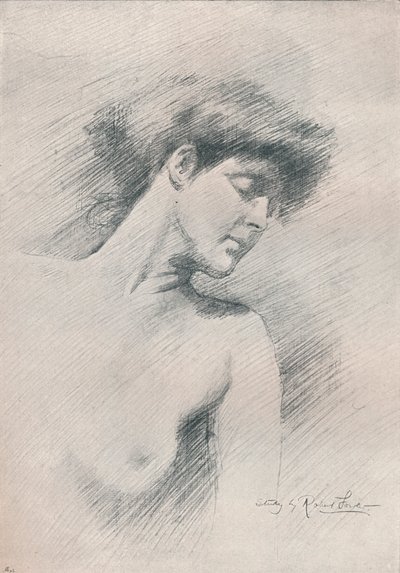 Étude féminine, vers 1895, 1897 - Robert Fowler