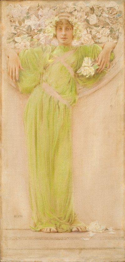 Une guirlande de roses (juin) - Robert Frederick Blum