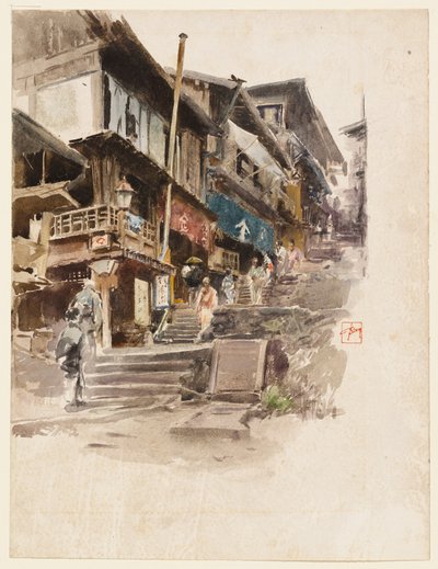 Une rue à Ikao, Japon, II - Robert Frederick Blum