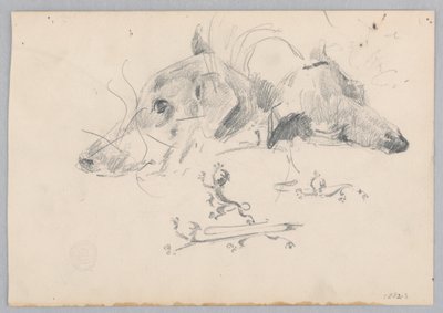 Chien et lion - Robert Frederick Blum
