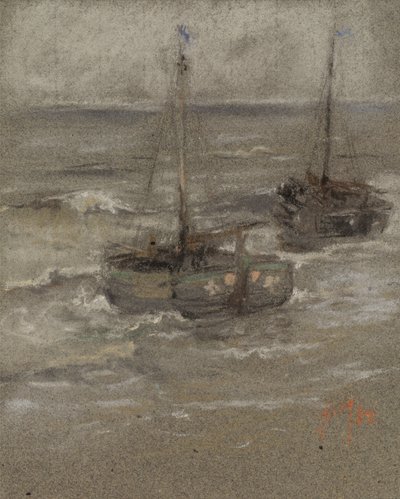 Bateaux de pêche au mouillage - Robert Frederick Blum