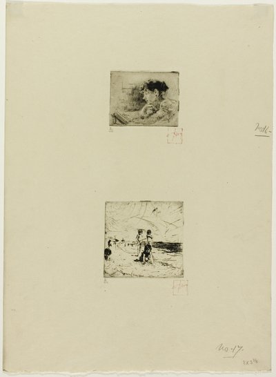 Fille lisant - Robert Frederick Blum