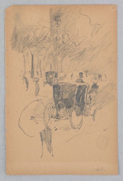 Cheval et calèche - Robert Frederick Blum