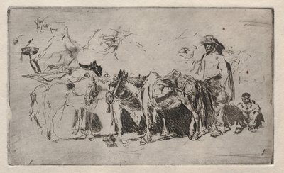 Hommes et ânes, Rome - Robert Frederick Blum