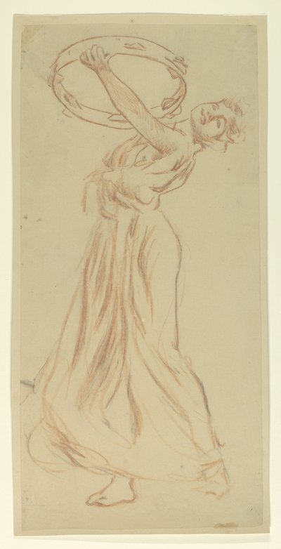 Étude pour Fille avec Tambourin, "Festival des Vendanges", Mendelssohn Glee Club, New York - Robert Frederick Blum
