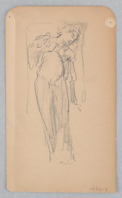 Étude pour une femme dansante, « Humeurs à la musique », Mendelssohn Glee Club, New York, NY - Robert Frederick Blum