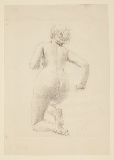 Étude pour une femme agenouillée, « Festival des vendanges », Mendelssohn Glee Club, New York, NY - Robert Frederick Blum