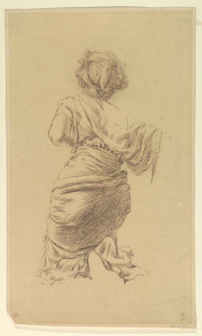 Étude pour une femme agenouillée, "Festival des vendanges," Mendelssohn Glee Club, New York, NY - Robert Frederick Blum