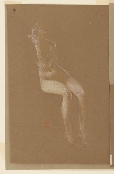 Étude pour une femme assise, « Festival des vendanges », Mendelssohn Glee Club, New York, NY - Robert Frederick Blum