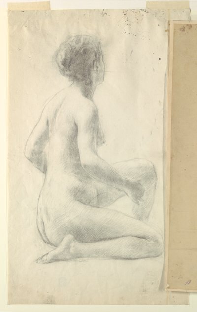 Étude pour une femme assise, "Festival des vendanges," Mendelssohn Glee Club, New York, NY - Robert Frederick Blum