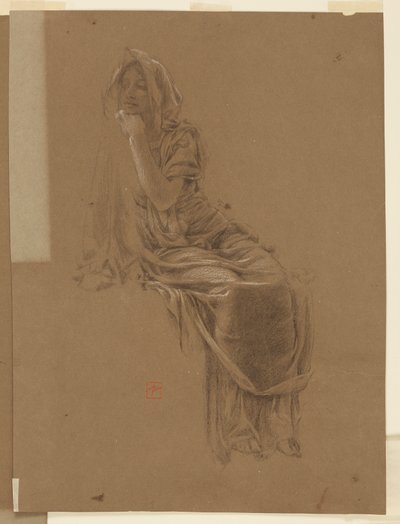 Étude pour une femme assise, "Festival des vendanges," Mendelssohn Glee Club, New York, NY - Robert Frederick Blum