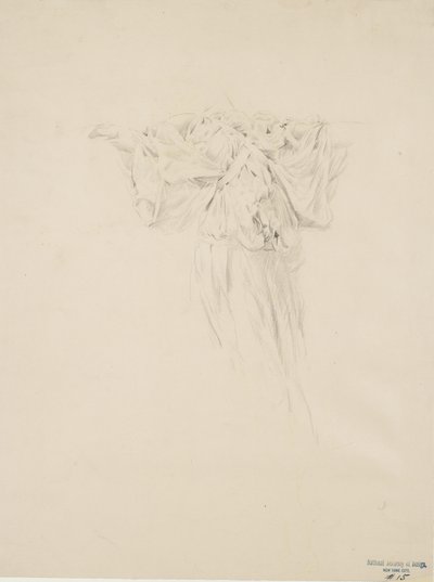 Étude de draperie pour la fresque Moods to Music - Robert Frederick Blum