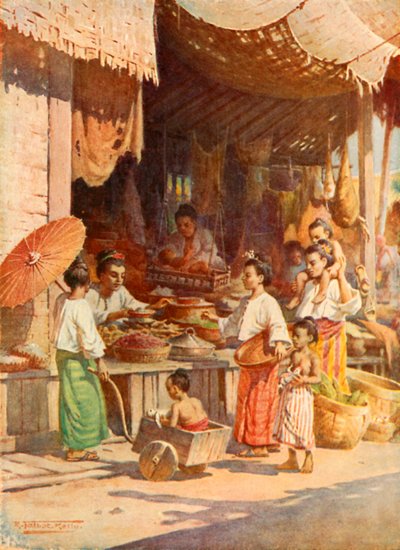 Dans un bazar birman - Robert George Talbot Kelly