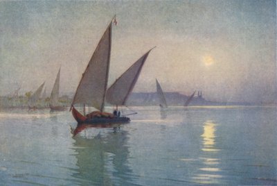 Clair de lune sur le Nil, près du Caire, c1880, 1904 - Robert George Talbot Kelly