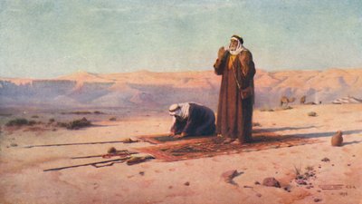 Prière dans le désert, vers 1880, 1904 - Robert George Talbot Kelly