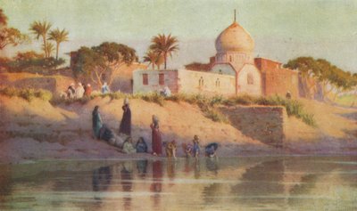 Village de Shinbab sur le Bas-Nil, vers 1880, 1904 - Robert George Talbot Kelly