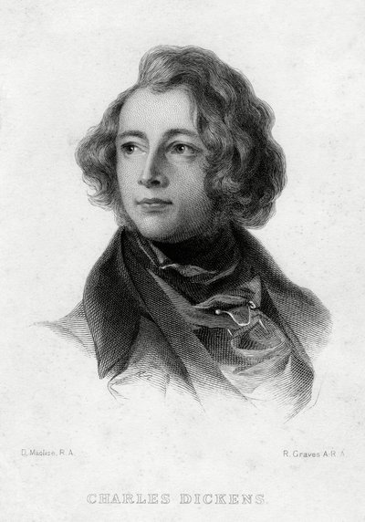 Charles Dickens, auteur anglais, vers 1870s - Robert Graves