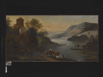 Paysage avec animaux - Robert Griffier