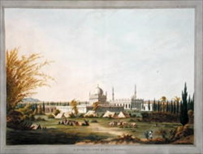 Le mausolée de Hyder Ali Khan à Laulbaug, illustration de 