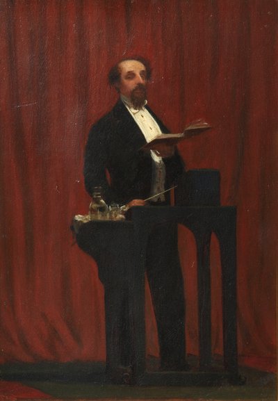 Charles Dickens donnant une lecture publique, 1858 - Robert Hannah
