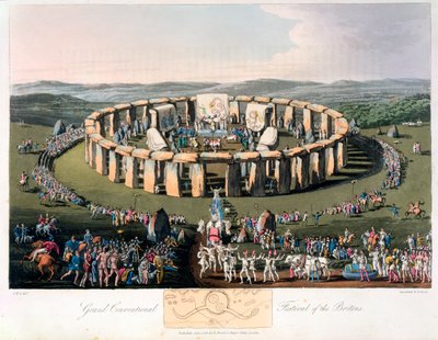 Grand festival conventionnel des Bretons, 1815 - Robert Havell