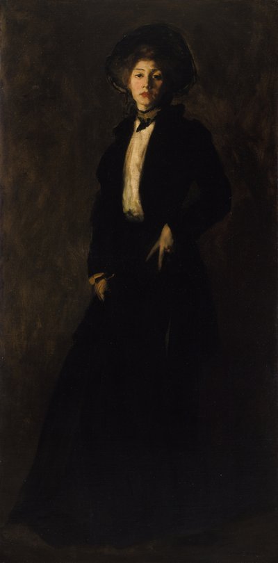 Jeune femme en noir - Robert Henri