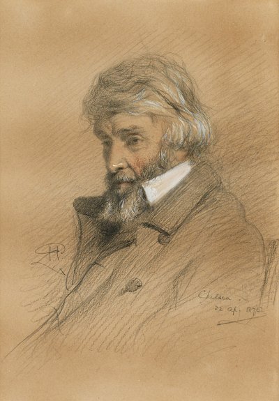 Portrait de Thomas Carlyle 1795-1881, 1875 - Robert Herdman