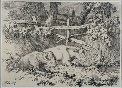 Bétail au repos, 1807 - Robert Hills