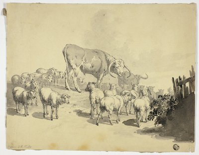 Vaches et moutons - Robert Hills