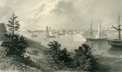 La ville de Détroit, depuis la rive canadienne - Robert Hinshelwood