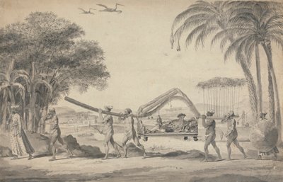 Voyageur en palanquin en Inde - Robert Home