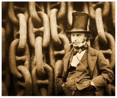 Isambard Kingdom Brunel par les chaînes de lancement du SS Great Eastern, 1857 - Robert Howlett