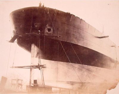 Léviathan, vue latérale de la coque - Robert Howlett
