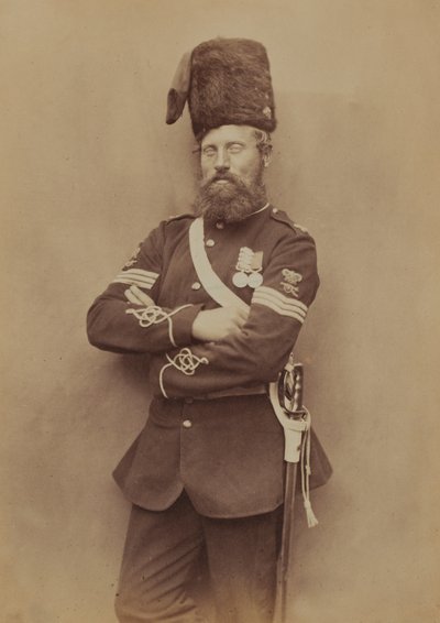 Sergent Glasgow, Artillerie royale, 1856 - Robert Howlett