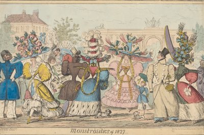 Monstruosités de 1827 - Robert Isaac Cruikshank