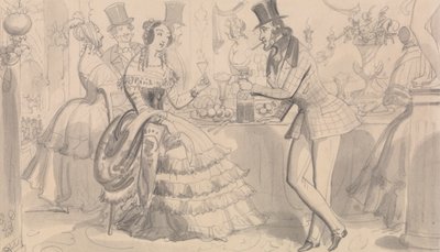 Rafraîchissement public dans la haute société - Robert Isaac Cruikshank