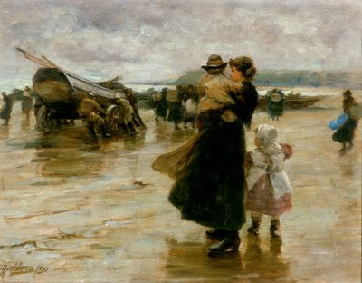 Halage des bateaux, 1890 - Robert Jobling