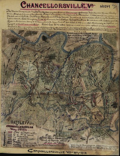 Bataille de Chancellorsville, Virginie, 2 et 3 mai 1863 LOC gvhs01.vhs00299 - Robert Knox Sneden