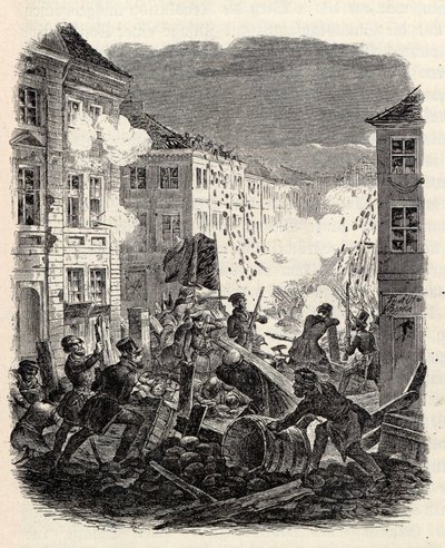 Combats de barricades à l