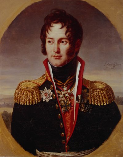 Portrait de Piotr Alexandrovich Chicherin 1778-1848, 1814 - Robert Lefevre
