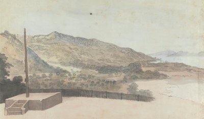 Paysage avec rivière ou lac - Robert Mabon