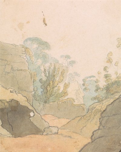 Paysage avec rochers - Robert Mabon