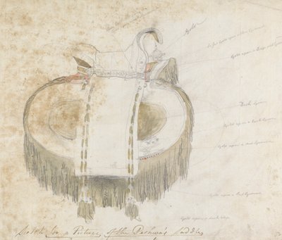 Esquisse pour un tableau de la selle du Peshwa - Robert Mabon