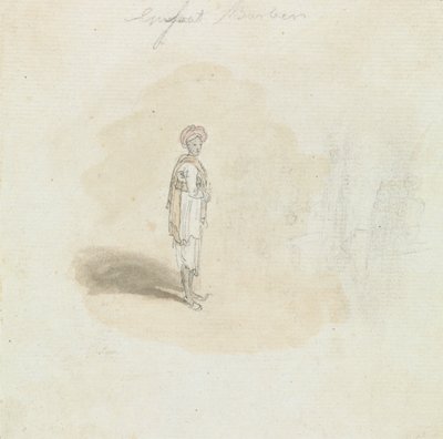 Homme indien debout - Robert Mabon