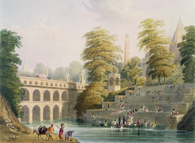 Vue du Pont près de Baroda au Guzerat, du Volume II de 