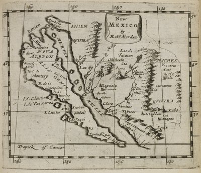 Carte du Nouveau-Mexique - Robert Morden