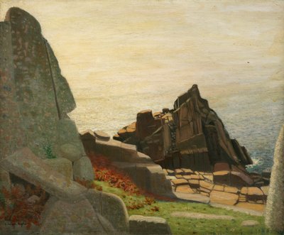 Sous Carn Barges (rochers sous Lamorna) - Robert Morson Hughes
