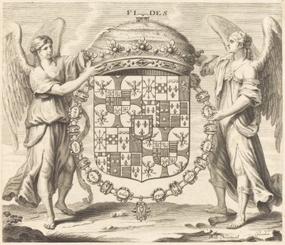 Armoiries de Charles II, Duc de Mantoue - Robert Nanteuil