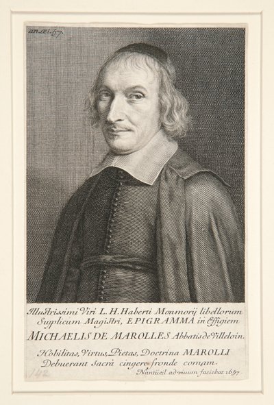 Michel de Marolles (1600-1681) - Robert Nanteuil